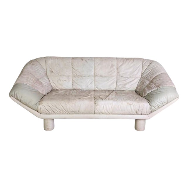 Vintage 3-Seater Sofa in Leather by Dupe Burkhardt Vogtherr For Sale