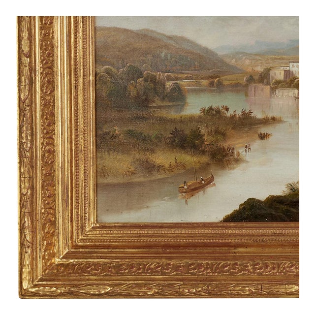 Antique Orientalist India Landscape Oil Painting by Daniel C. Grose For Sale