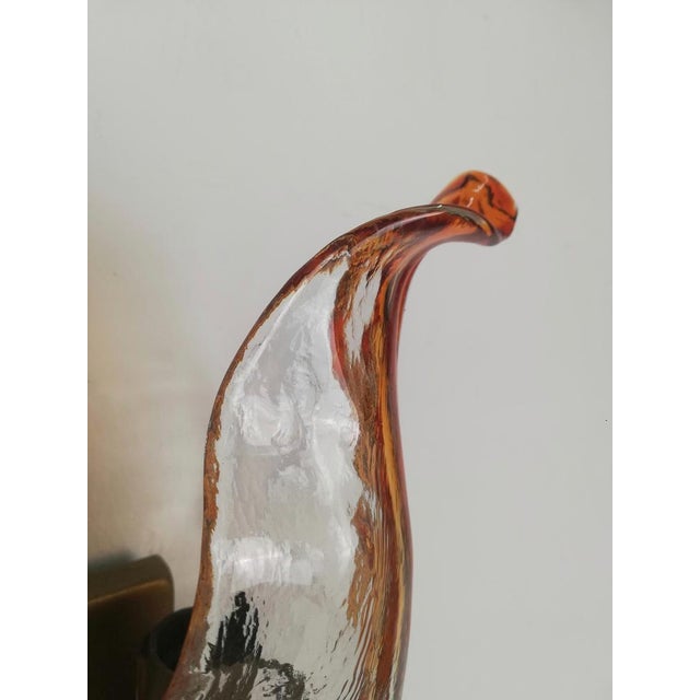 Leaf-Shaped Murano Glass Sconces from La Murrina, Italy, 1970s, Set of 3 For Sale - Image 17 of 18