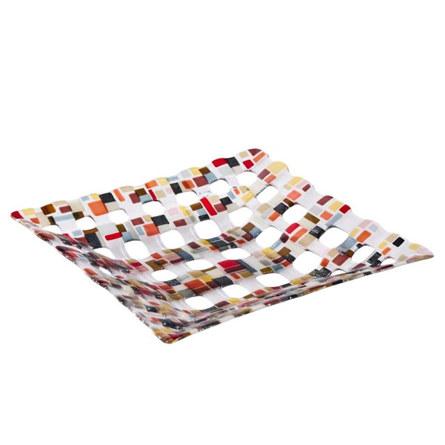 2000 - 2009 Renato Foti 2006 Large Fused Glass Tray For Sale - Image 5 of 8