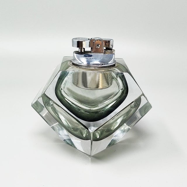 Vintage Table Lighter in Murano Sommerso Glass by Flavio Poli for Seguso, 1960s For Sale - Image 7 of 7