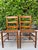 Brown Vintage Ladder Back Side Chairs With Basketweave Rattan Seats, a Pair For Sale - Image 8 of 12