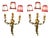 Gilded Bronze Wall Light, 1920s, Set of 2 For Sale