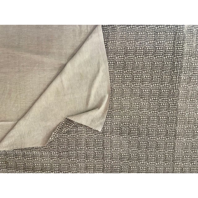 Folk Art African Batik Cloth Natural Hand-Woven Hand-Printed Cotton Fabric Ghana 10 Yards For Sale - Image 3 of 10