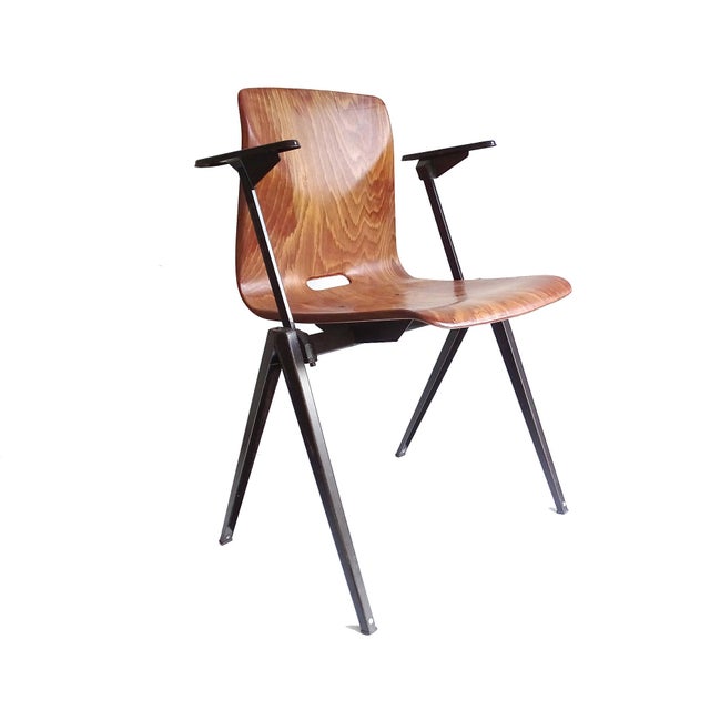 Vintage Plywood Armchairs from Galvanitas, Set of 6 For Sale - Image 9 of 18