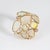 Stylish contemporary opal & diamond band crafted in 18k yellow gold. Opals range in size from approx. 6mm to 9mm. Four...