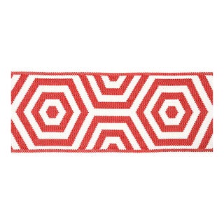 Sample - Schumacher Bees Knees Indoor/Outdoor Tape, Red For Sale