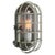 1950s Vintage German Industrial Gray and Clear Glass Wall Sconce For Sale - Image 5 of 5