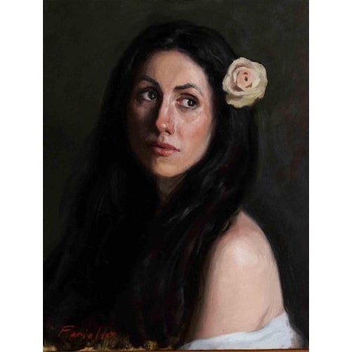Marco Fariello, Diana Portrait, 2023, Oil on Canvas For Sale