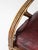 Antique Rattan Lounge Chair With Oxblood Cushions For Sale - Image 18 of 18