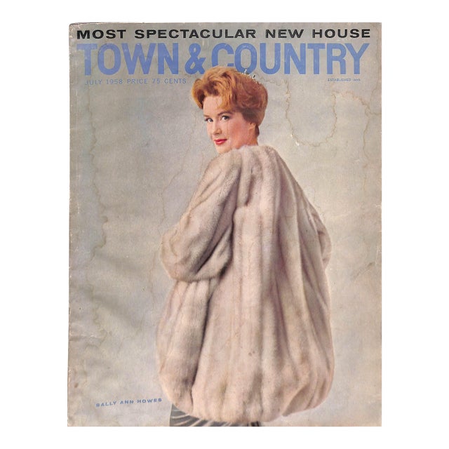 Town & Country July 1958 W/ Sally Ann Howes For Sale