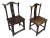 Pair of Antique Chinese Yoke-Back “Official’s Hat” Chairs — Elmwood or Cypress, Oxblood Lacquer Finish For Sale