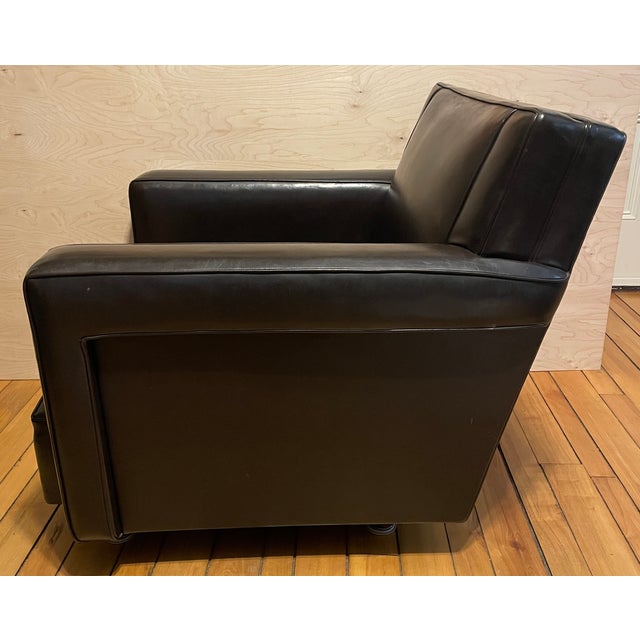 Mid-Century Modern Rare Pair of Vintage Mid-Century Imperial Hotel Tokyo Executive Club Chairs - Provenance Tagged For Sale - Image 3 of 9