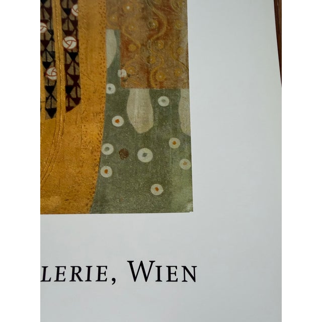 Gold Gustav Klimt, Beethoven Frieze: This Kiss to the Whole World, Print For Sale - Image 8 of 10