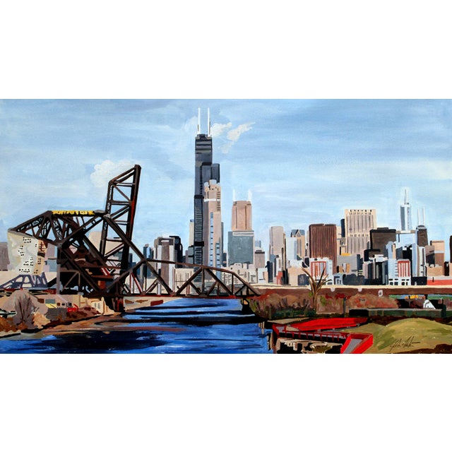 Josh Moulton Giclee Print Chicago From 18th Street Chairish