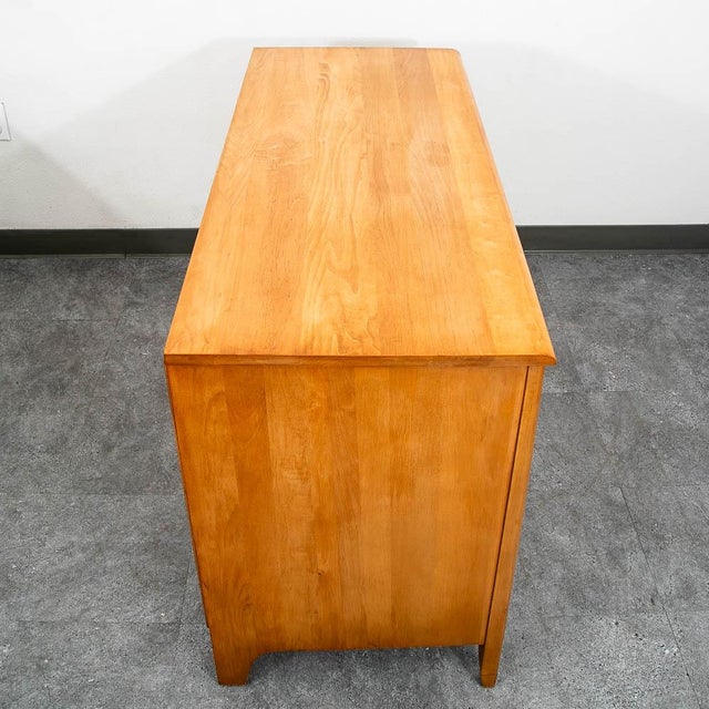Mid-Century Modern 1960s Mid Century Danish Modern Chest Drawers Dresser Solid Wood Blonde 3 Drawers For Sale - Image 3 of 11