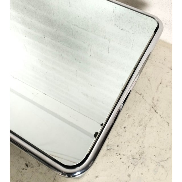Silver Mirrored and Steel Chromed Sesann Coffee Table by Gianfranco Frattini for Cassina, 1970s For Sale - Image 8 of 12