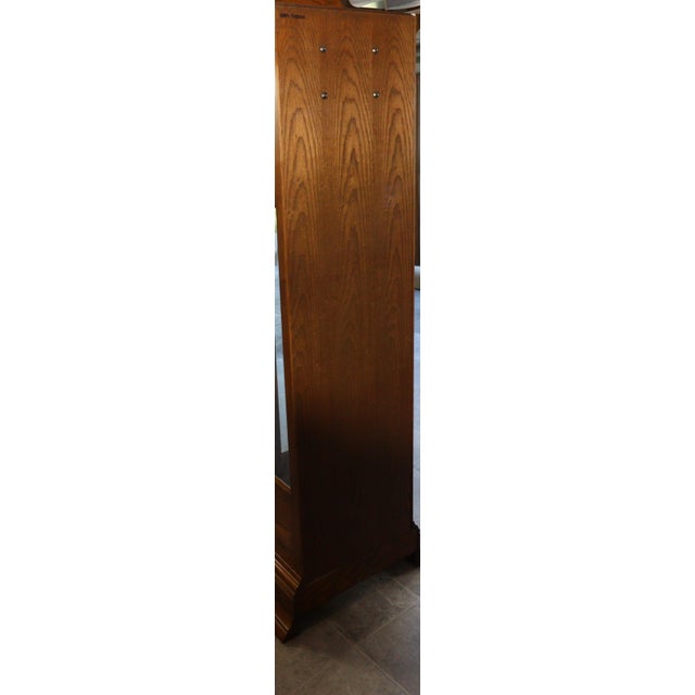 Vintage Seth Thomas 4499a Grandfather Clock With Moon-Phase Dial and Triple Chimes, Circa 1980 For Sale - Image 11 of 15