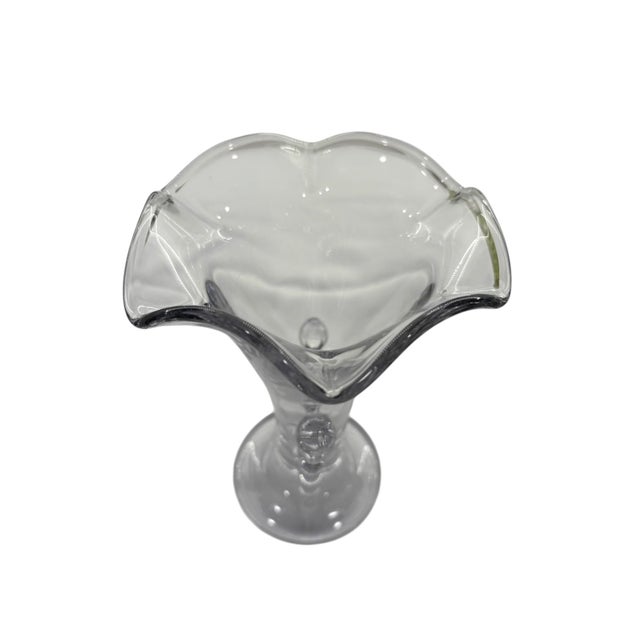 Mid 20th Century Imperial Glass Candlewick Plain Top Crimped Vases For Sale In Indianapolis - Image 6 of 8