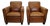 Vintage Dutch Cognac Leather Club Chairs, 1970s, Set of 2 For Sale