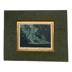 1970s Vintage Color Woodblock - "The Scorpion" by Joichi Hoshi