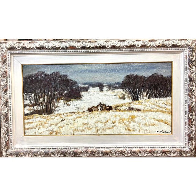 Dmitrij Kosmin Dimitri Kosmin, Winter Has Arrived, 1985, Oil Painting For Sale - Image 7 of 7