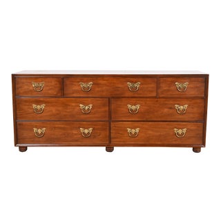 Henredon Mid-Century Hollywood Regency Walnut Dresser or Credenza For Sale