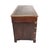 Vintage Campaign Style Mahogany and Brass Desk With Leather Top For Sale In New York - Image 6 of 6