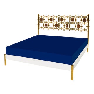 Art Design Bed Model No. 8604 by Osvaldo Borsani for Atelier Borsani Varedo, Italy, 1958 For Sale