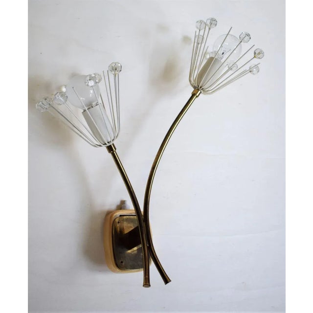 Large Pyra Snowflake Sconce by Emil Stejnar for Rupert Nikoll, 1950s For Sale - Image 3 of 6