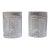 1990s Ralph Lauren Crystal Herringbone 2x Double Old Fashioned Glasses For Sale