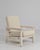 White Patinated Reclining Lounge Armchair For Sale - Image 15 of 18