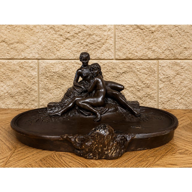 Joé Descomps-Cormier, Nude Figurative Composition, 1890s, Terracotta For Sale - Image 6 of 6