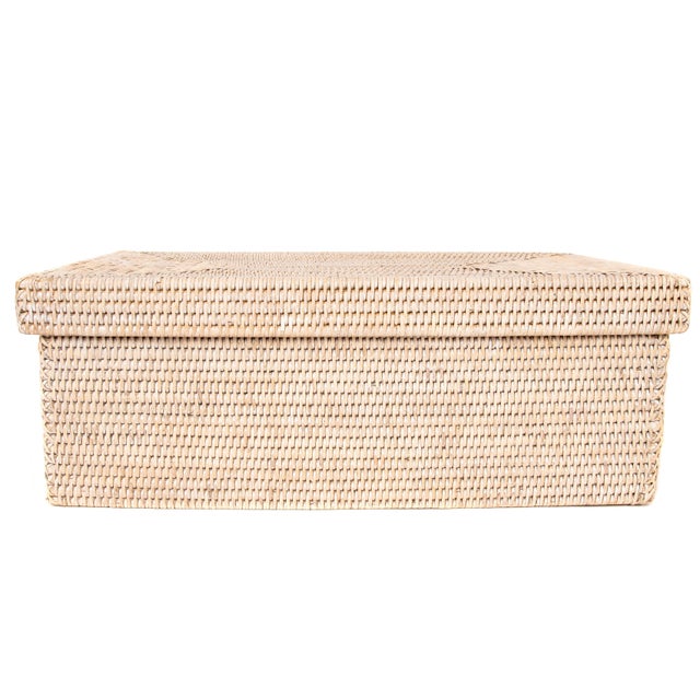 Artifacts Rattan Rectangular Storage Box With Lid Chairish