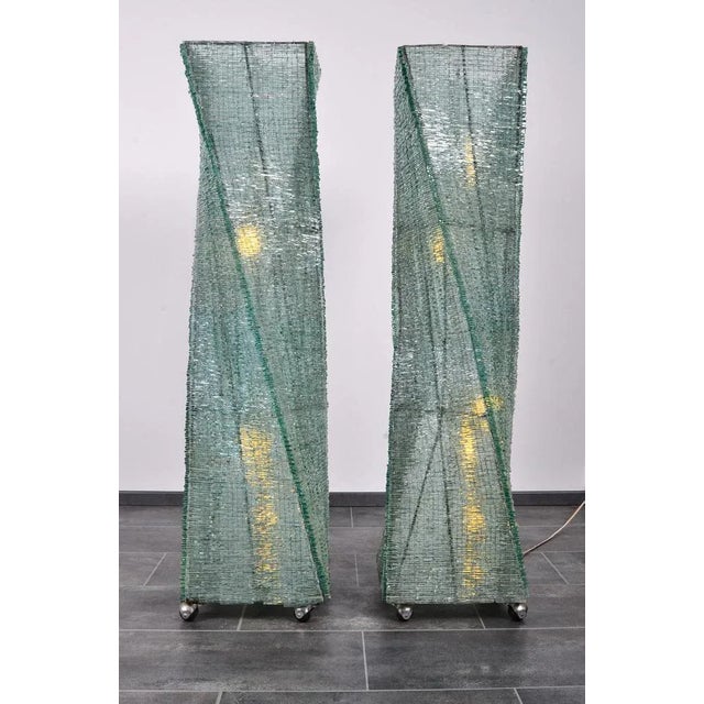 Glass Floor Lamp For Sale - Image 4 of 14