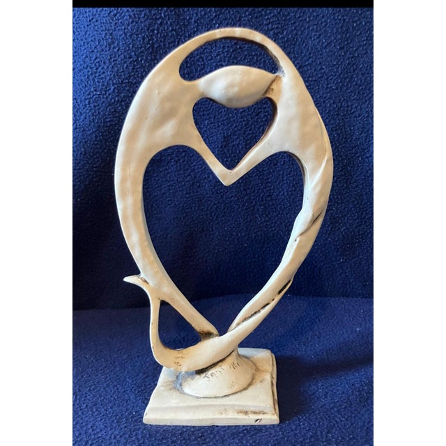 1960s f​Mid-Century Modern A. Santini Italy Signed Alabaster Sculptures - A Pair For Sale - Image 10 of 12