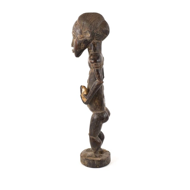 Early 20th Century Early 20th Century Bamileke Carved Wood Figure Cameroon For Sale - Image 5 of 7