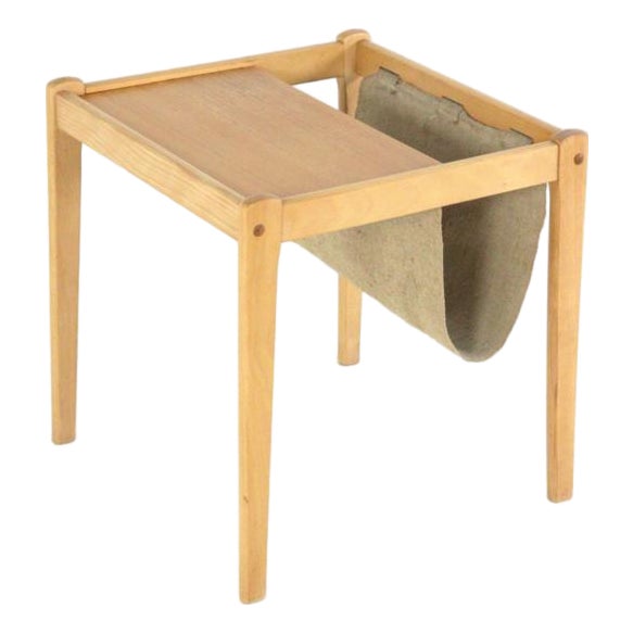 Oak Magazine Rack from BDRD Furbo For Sale