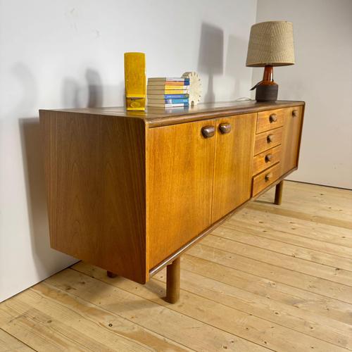 Wood Mid-Century English Teak Sideboard, 1960s For Sale - Image 7 of 8