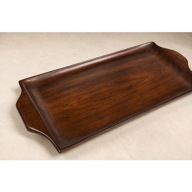 1960s Brazilian Modern Serving Tray in Jacarandá, by Jean Gillon for WoodArt For Sale - Image 16 of 17