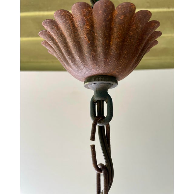 Tole Crystal Chandelier For Sale In New York - Image 6 of 11