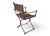 Vintage Baroque Revival Brown Campaign Armchairs With X Frame - A Pair For Sale - Image 11 of 17