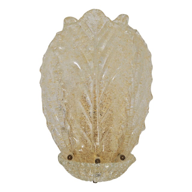 Murano Glass Wall Lamp with Graniglia Details, Italy, 1980s For Sale