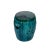 Asian Green Turquoise Glaze Round Lotus Pattern Ceramic Garden Stool Table For Sale - Image 4 of 6
