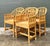 Vintage Brighton Pavillion Rattan Dining Chairs - Set of 4 For Sale - Image 11 of 12