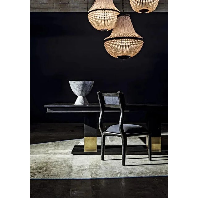 Mid-Century Modern NOIR Mist Chandelier, Black Iron For Sale - Image 3 of 5