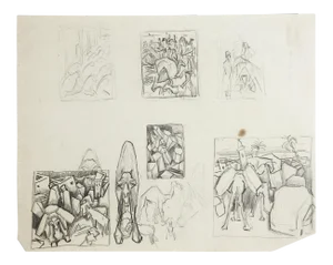 Camel Pencil Studies by George Baer