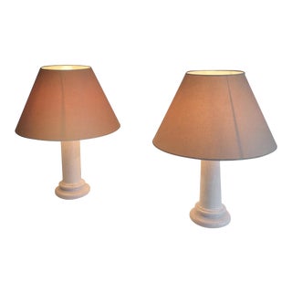 Ceramic Lamps, circa 1970 - A Pair For Sale