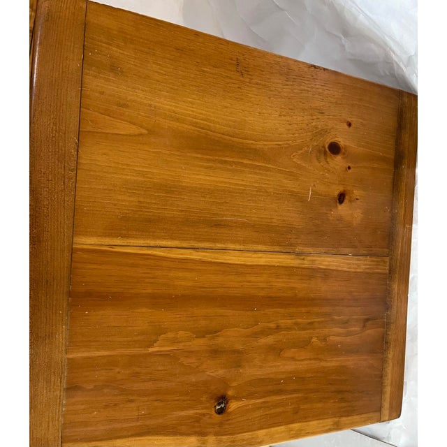 Wood 1990s Pine Planks Table / Stand With Tapered Legs For Sale - Image 7 of 10