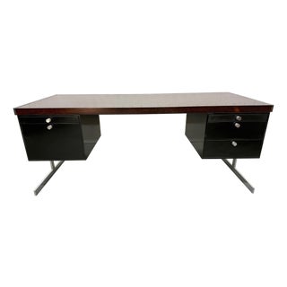 Mid-Century Modern Hugh Acton Style Rosewood Executive Desk For Sale